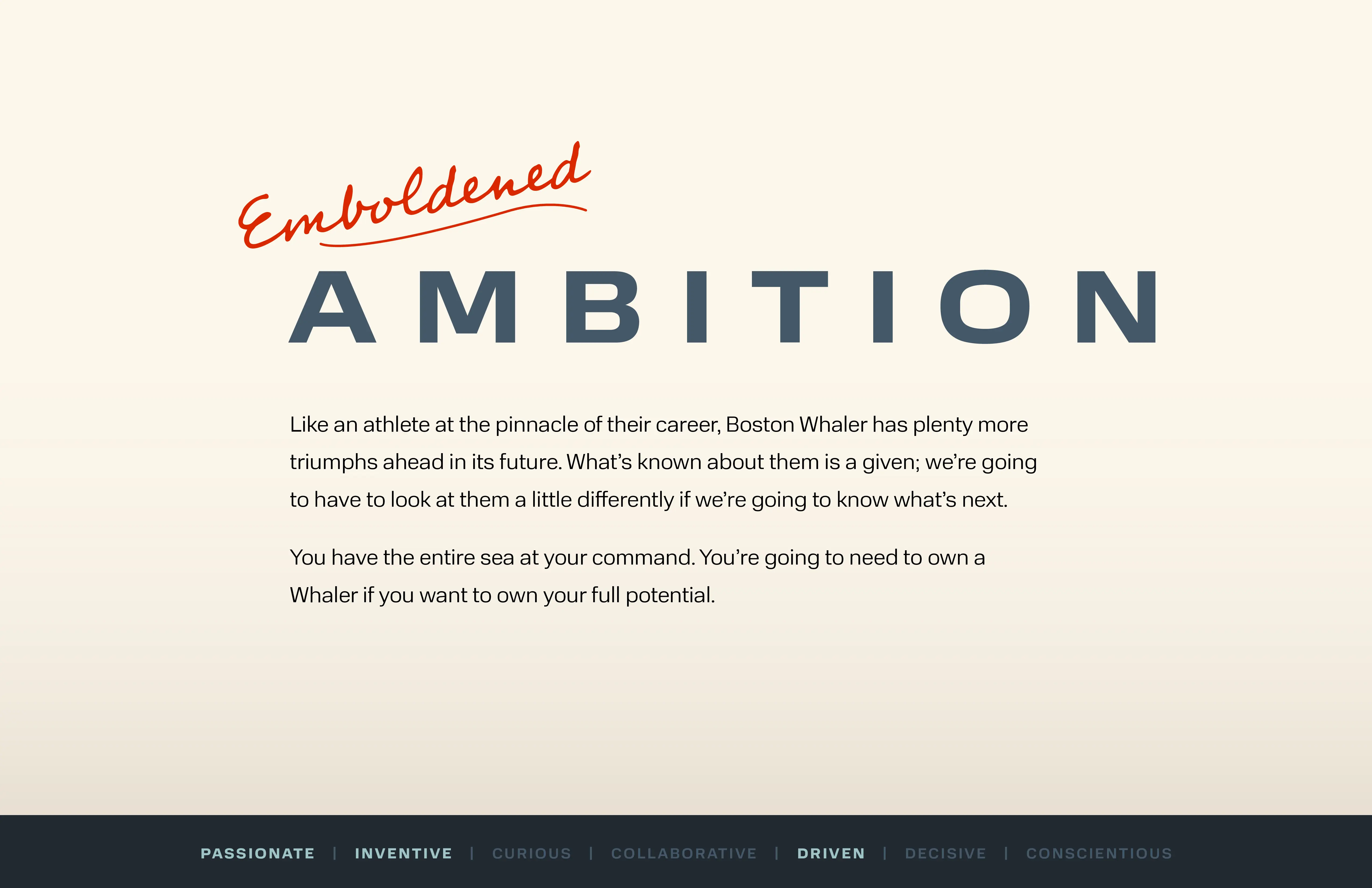 Emboldened Ambition concept overview