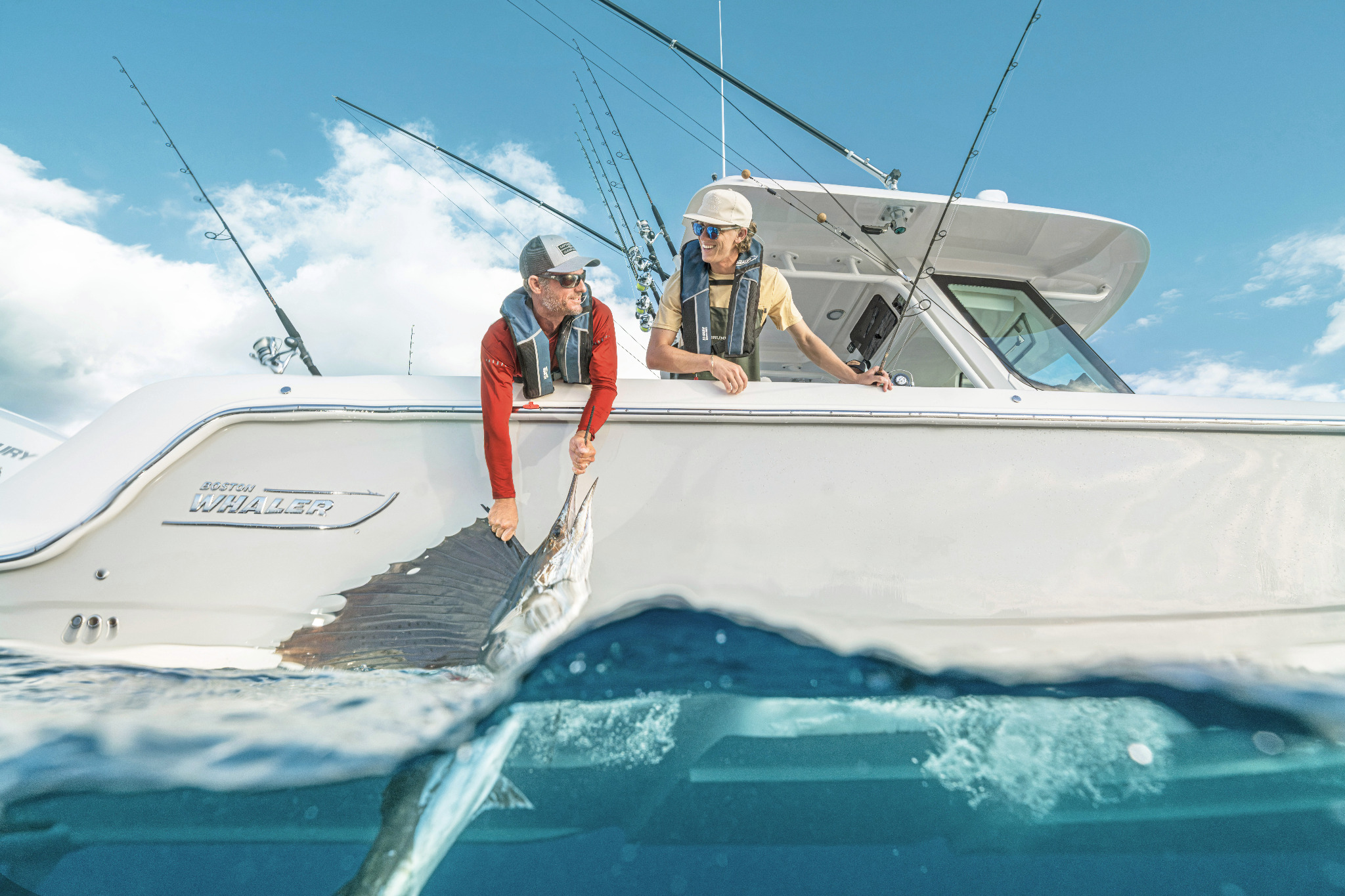 Boston Whaler Textbook Serenity brand mockup